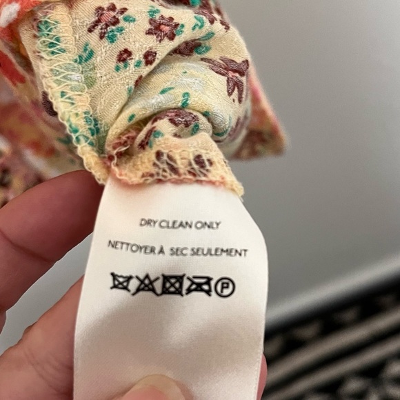 Free People Floral Callie Tunic Dress Vintage Combo Size Small - Picture 8 of 9